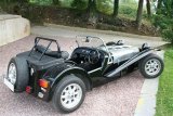 Caterham 1600 Ford 2 Webers 40 Noire et Alu jantes minilittes boite 4 ailes longues