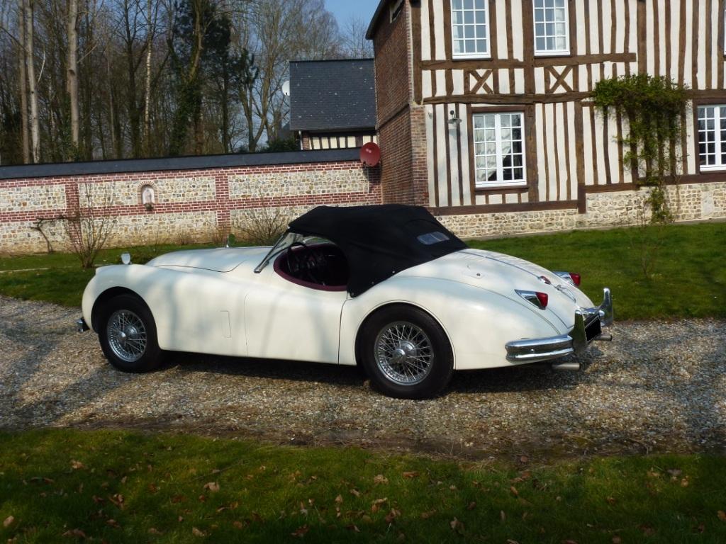 Jaguar XK140 MC 1956 3442 cm3 blanche