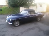 MGB Bleu intérieur Crème