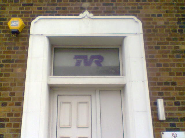 Voilà ce qui reste de TVR à Blackpool, la porte ...