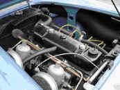 Austin healey bleue moteurAustin Healy 100 - BN1 - 2660 CM3